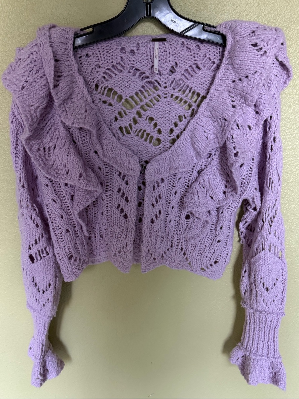 Free People Avery Lavender cardigan